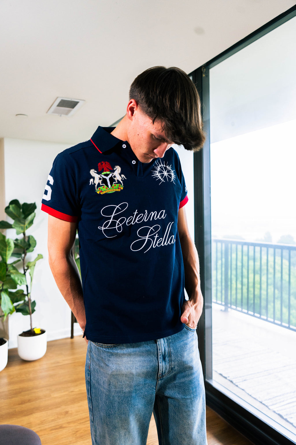 L'eterna Navy Blue Polos